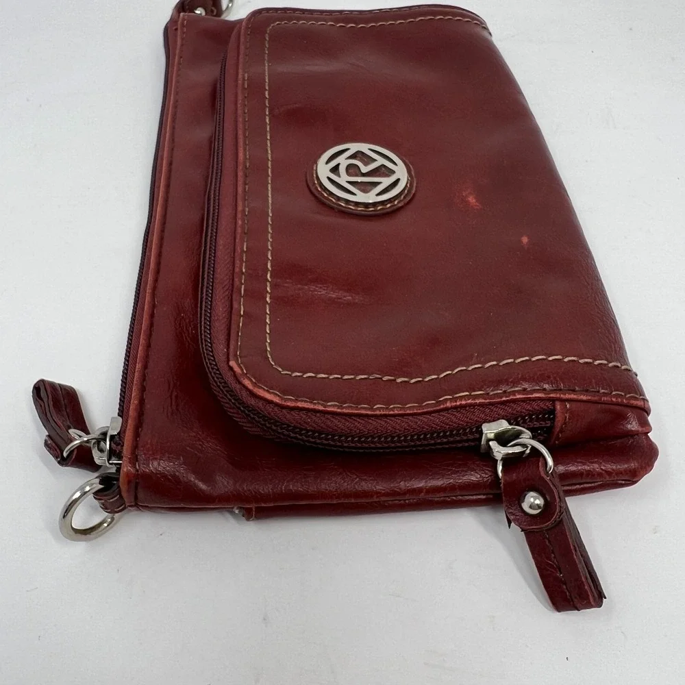 RELIC Small Leather Red Crossbody‎ Clutch Purse **NO strap